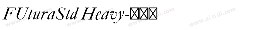 FUturaStd Heavy字体转换